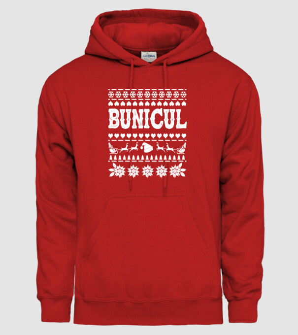 Bunicul model roșu pe tricou