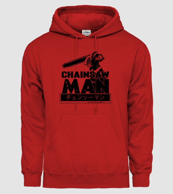CSM - Chainsaw Man model roșu pe tricou