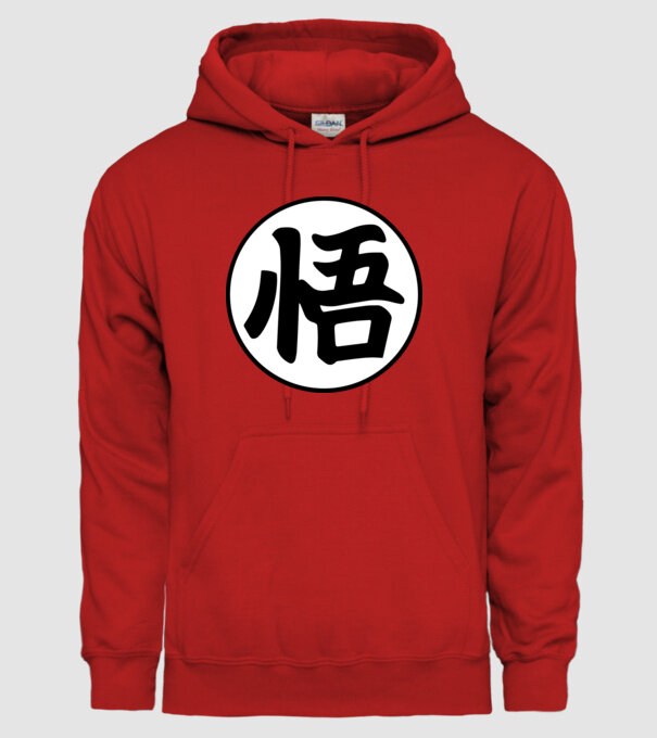 Dragonball logo model roșu pe tricou