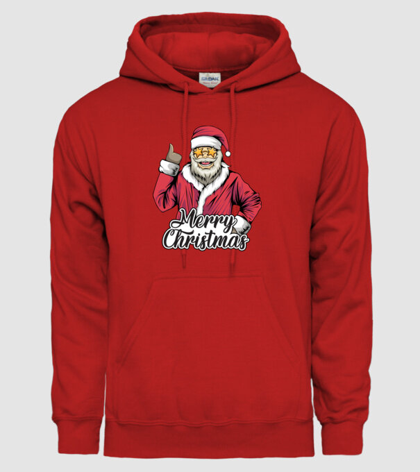 Merry christmas Santa model roșu pe tricou