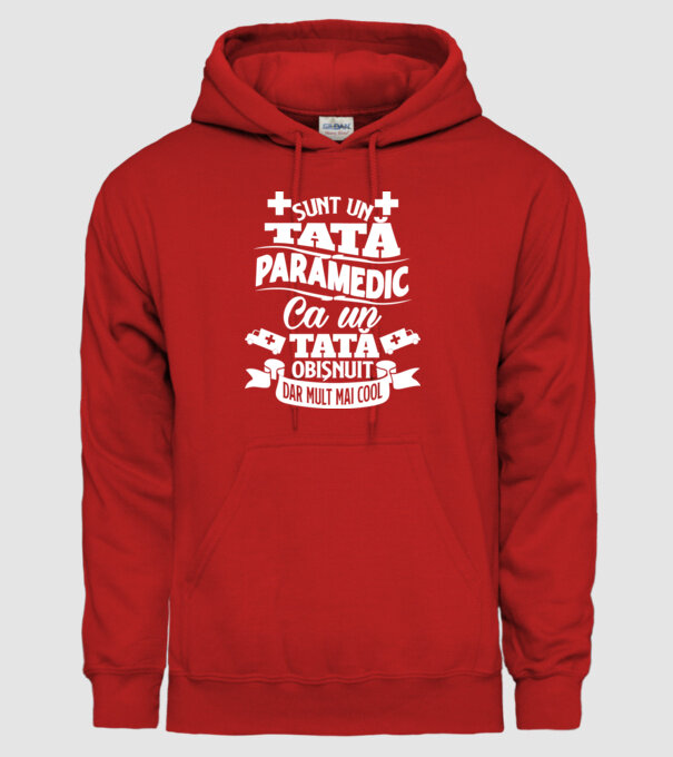 Sunt un tată paramedic model roșu pe tricou