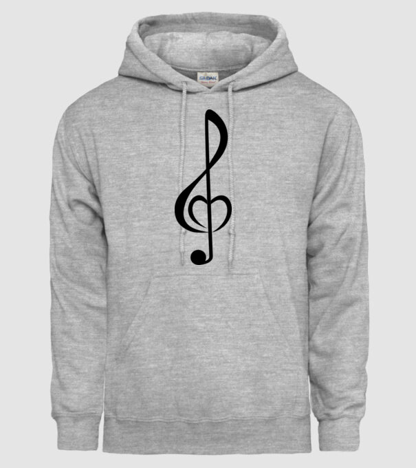 a-nota muzicală model gri pe tricou