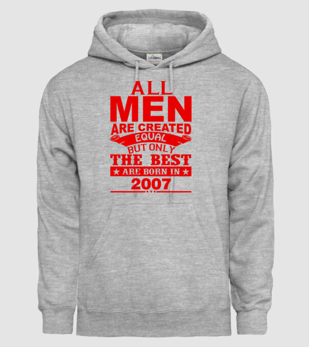 All men are created - 2007 model gri pe tricou