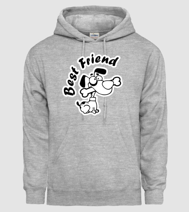 Best Friends model gri pe tricou