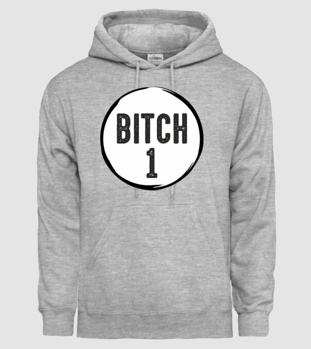 BITCH 1 model gri pe tricou