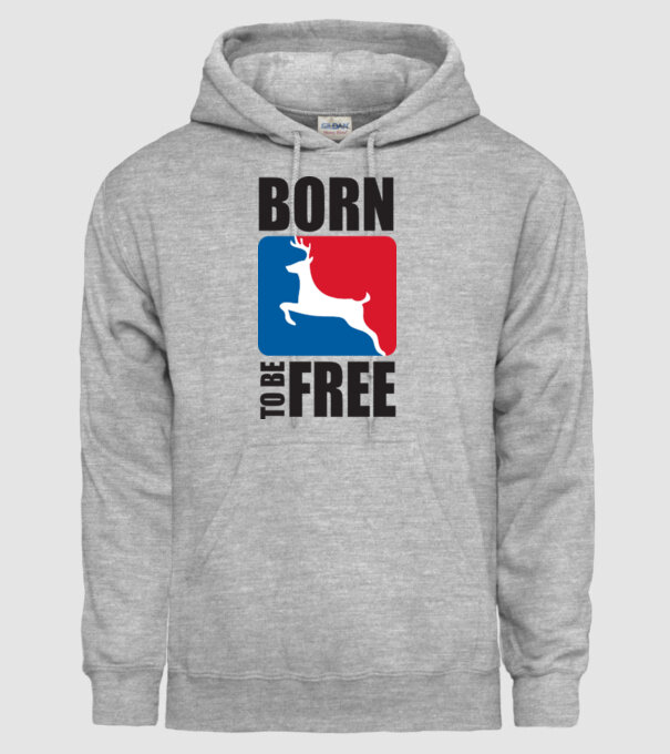 born to be free model gri pe tricou