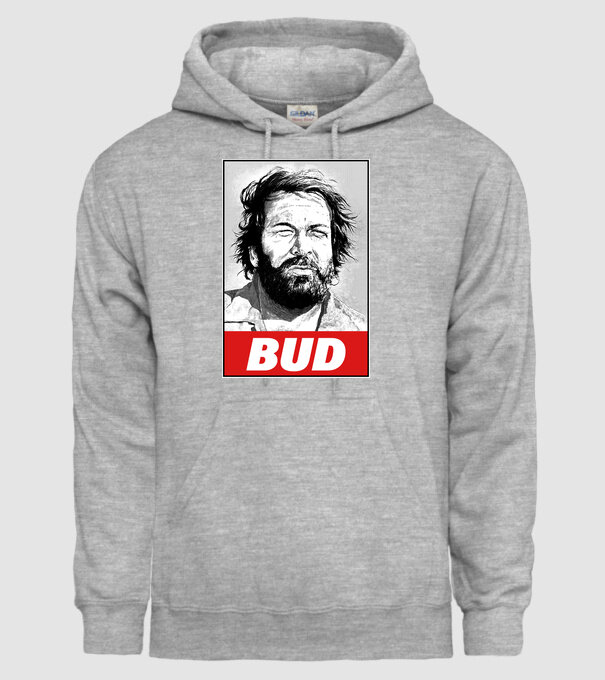 Bud Spencer halftone model gri pe tricou