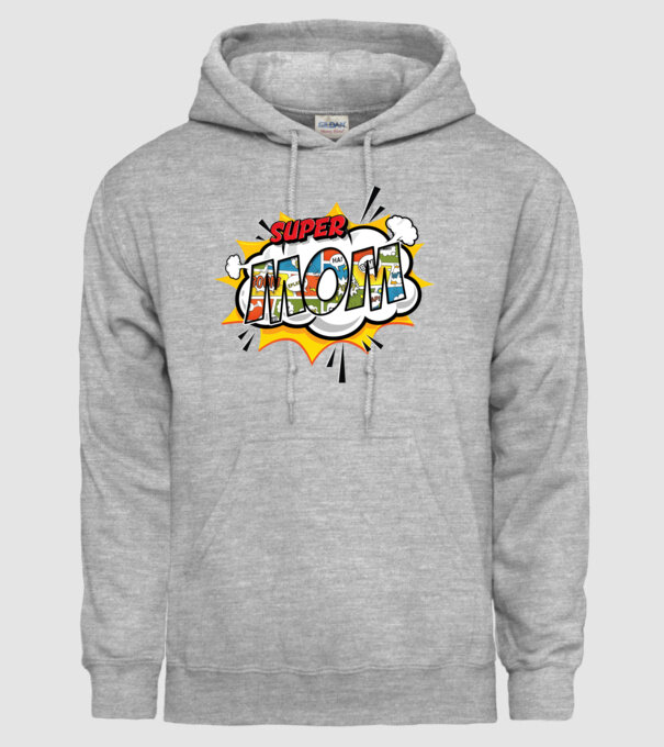 Comic Mom model gri pe tricou