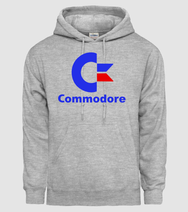 commodore 64 model gri pe tricou