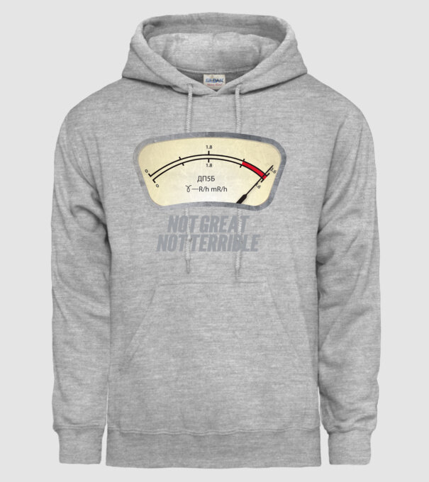 Dosimeter model gri pe tricou