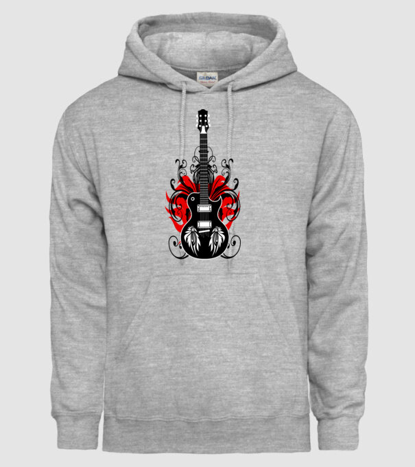 Chitară model gri pe tricou