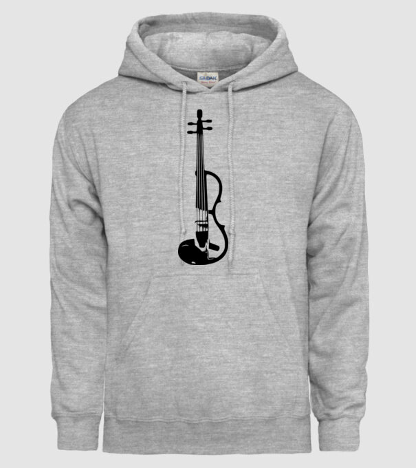 Vioară model gri pe tricou