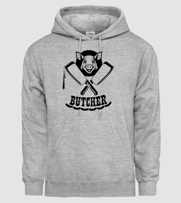 Măcelar model gri pe tricou