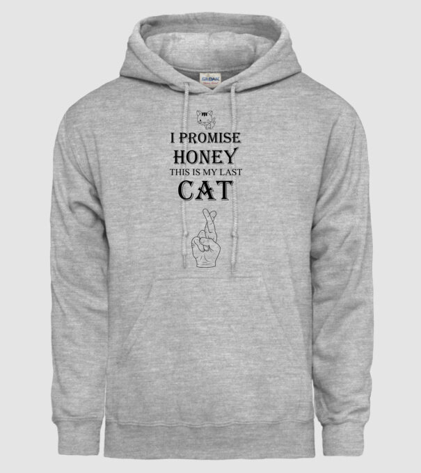 I promise honey, this is my last cat model gri pe tricou