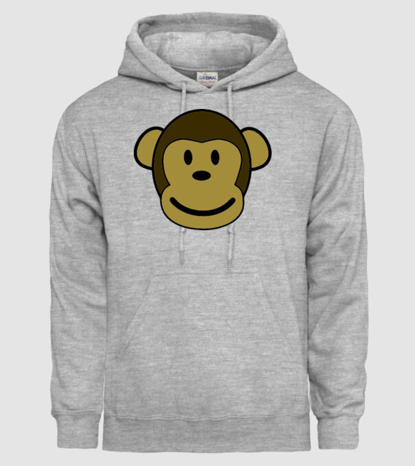 Maimuță model gri pe tricou