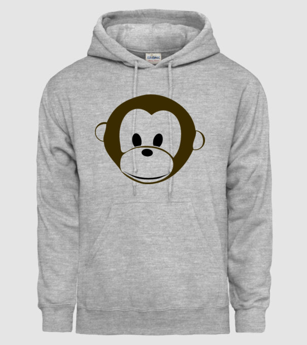 maimuță model gri pe tricou