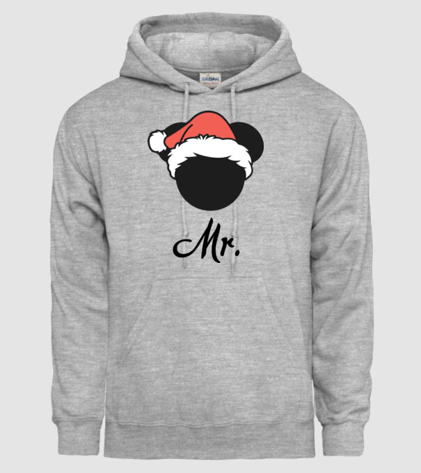 mr christmas model gri pe tricou