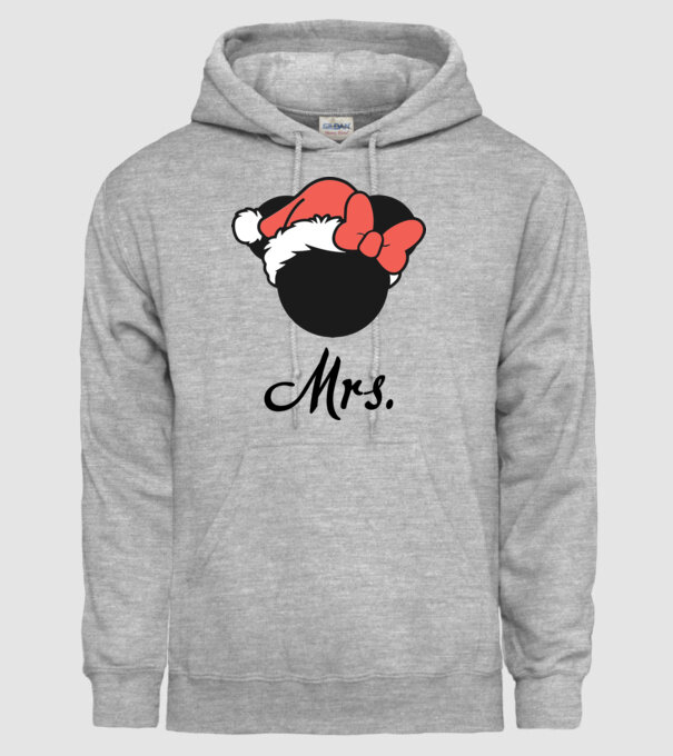 mrs christmas model gri pe tricou