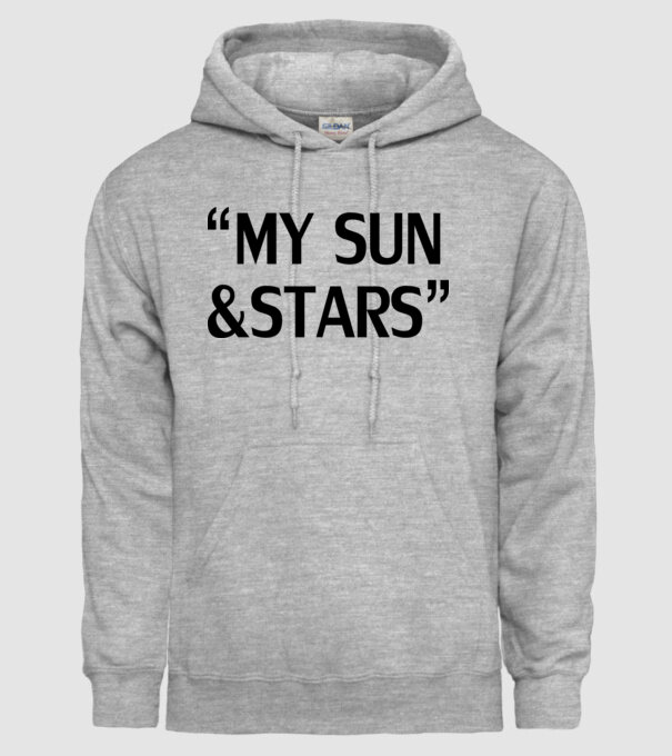 My sun and stars model gri pe tricou