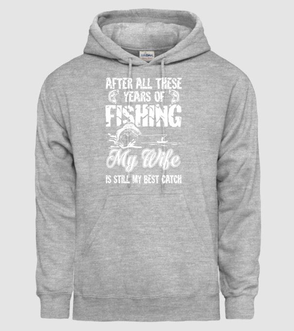 my wife best catch model gri pe tricou