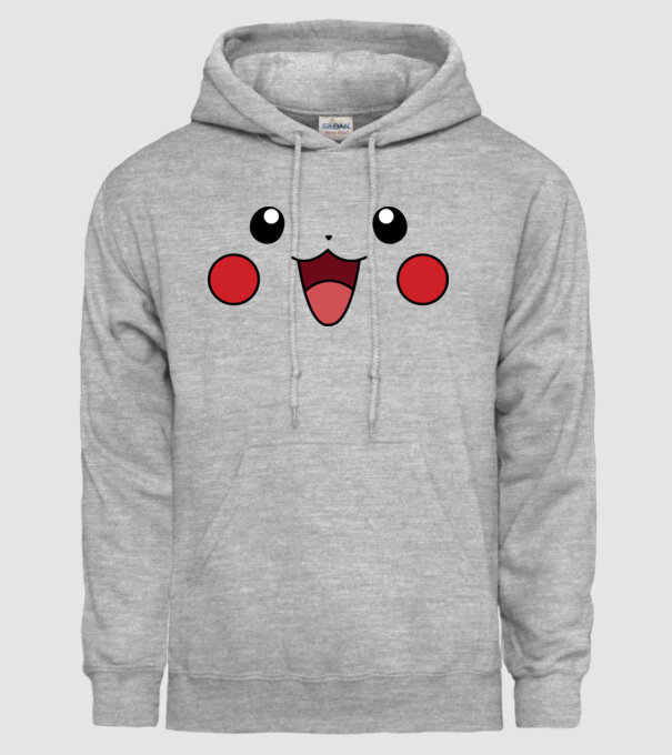 Pikachu model gri pe tricou