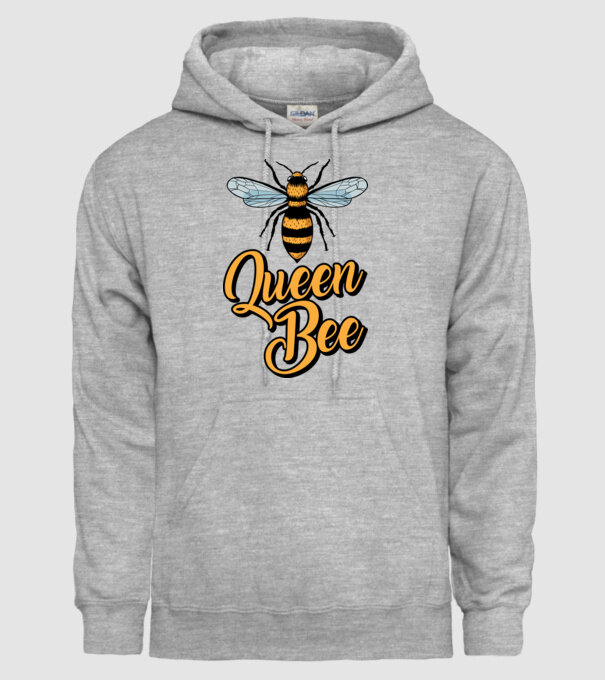 Queen Bee model gri pe tricou