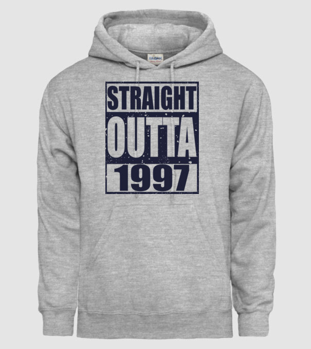 Straight Outta - 1997 model gri pe tricou