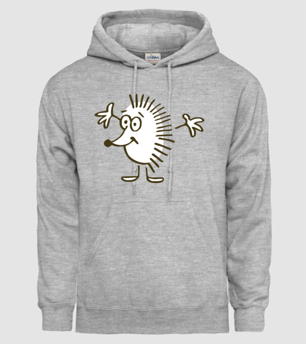 arici model gri pe tricou