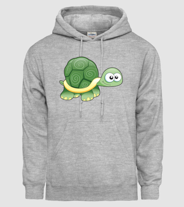 Turtle model gri pe tricou