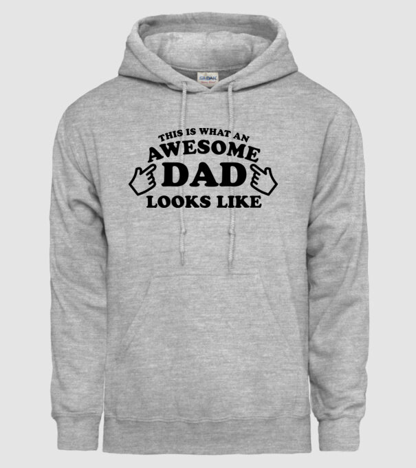 This is how an awesome Dad looks like model gri pe tricou