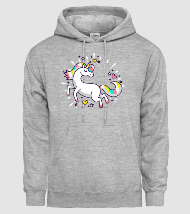 Unicorn Spark model gri pe tricou