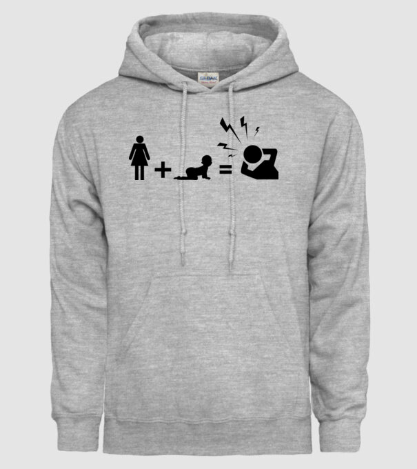 WIFE KIDS model gri pe tricou