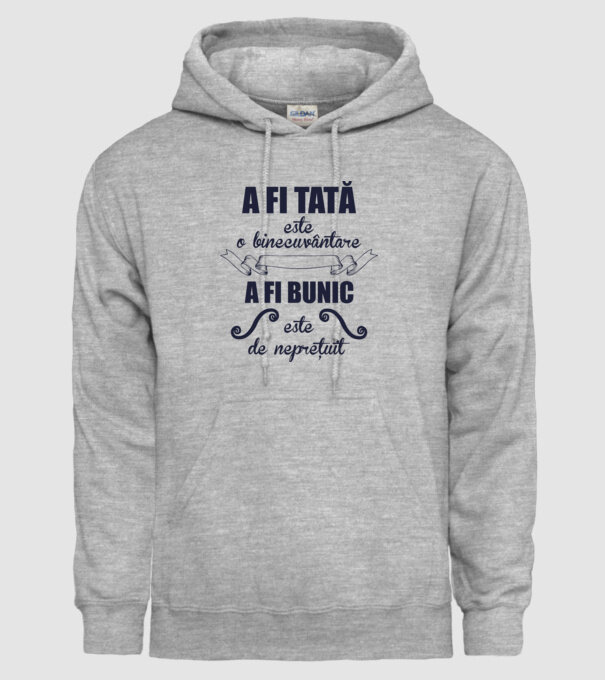 a fi tată este o binecuvântare, a fi bunic este de neprețuit model gri pe tricou