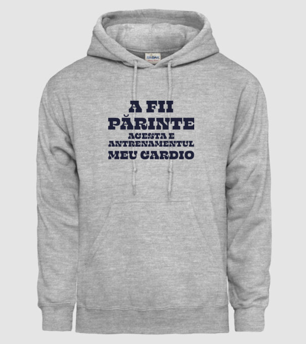 A fii părinte - acesta e antrenamentul meu cardio model gri pe tricou