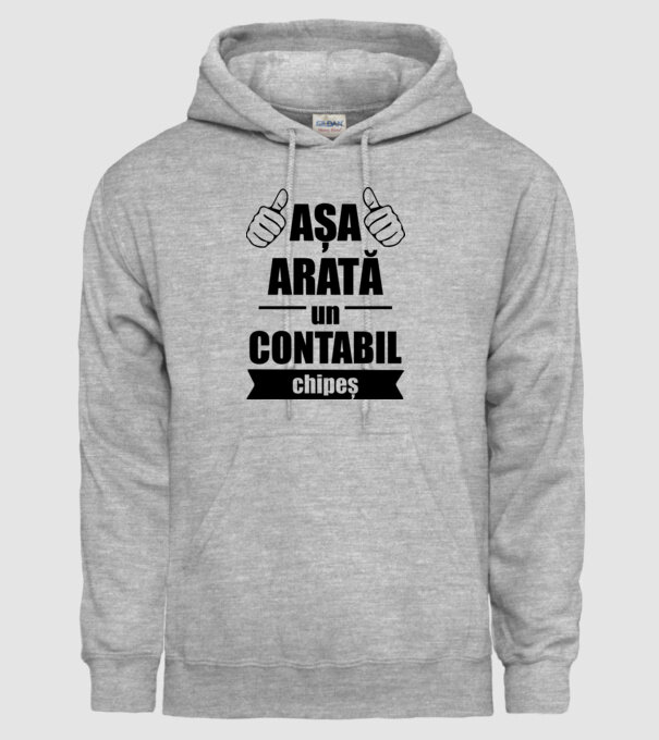 așa arată un contabil chipeș model gri pe tricou
