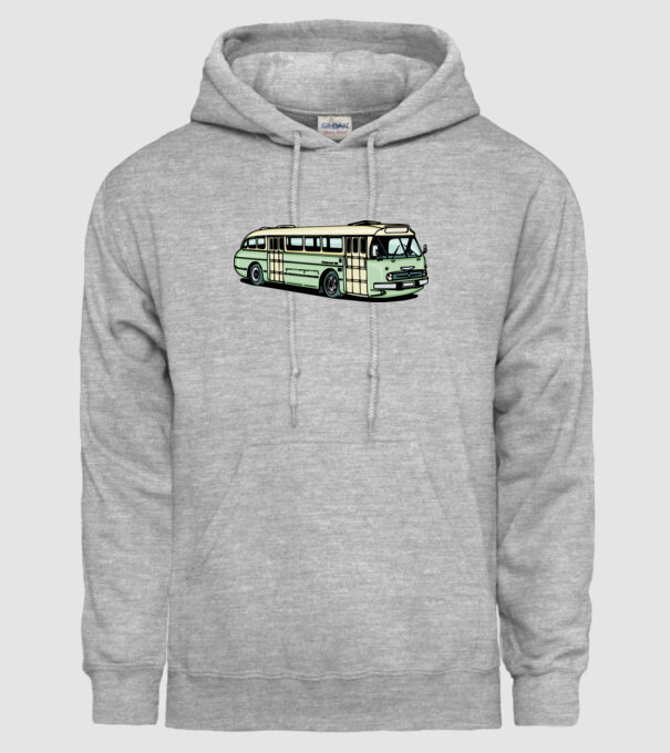 Autobuze model gri pe tricou
