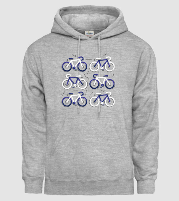Bikes model gri pe tricou