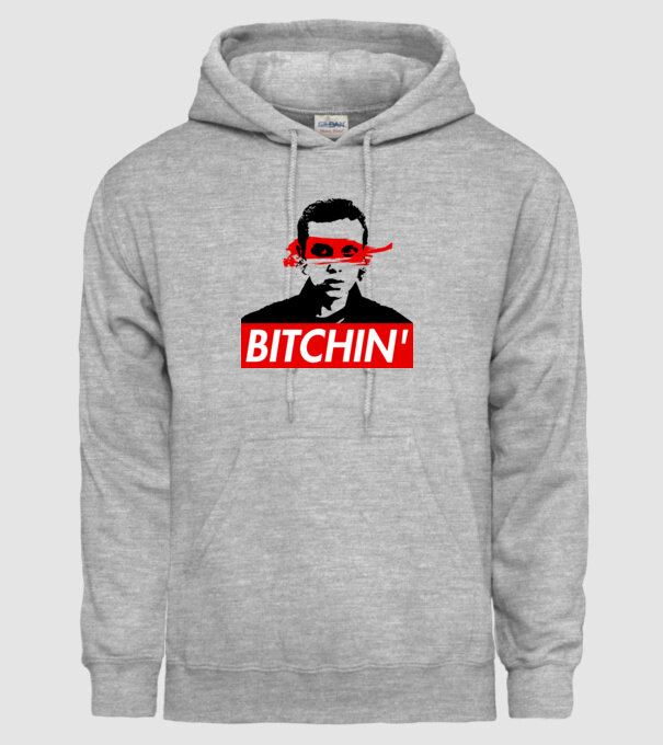 bitchin eleven model gri pe tricou
