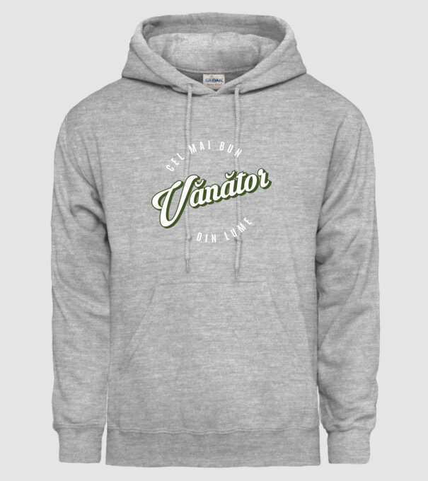 Cel mai bun Vănător din lume model gri pe tricou