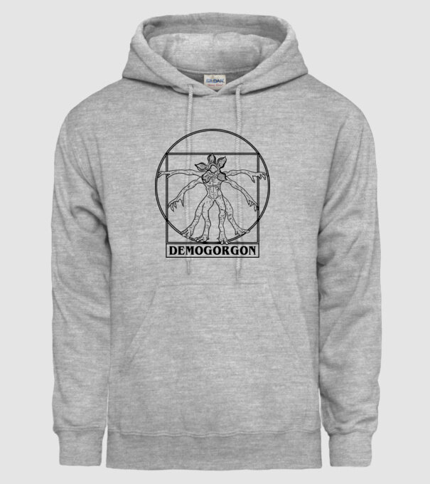 demogorgon da vinci model gri pe tricou