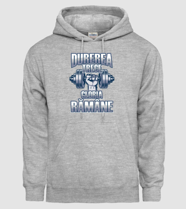 Durerea trece, gloria rămân model gri pe tricou