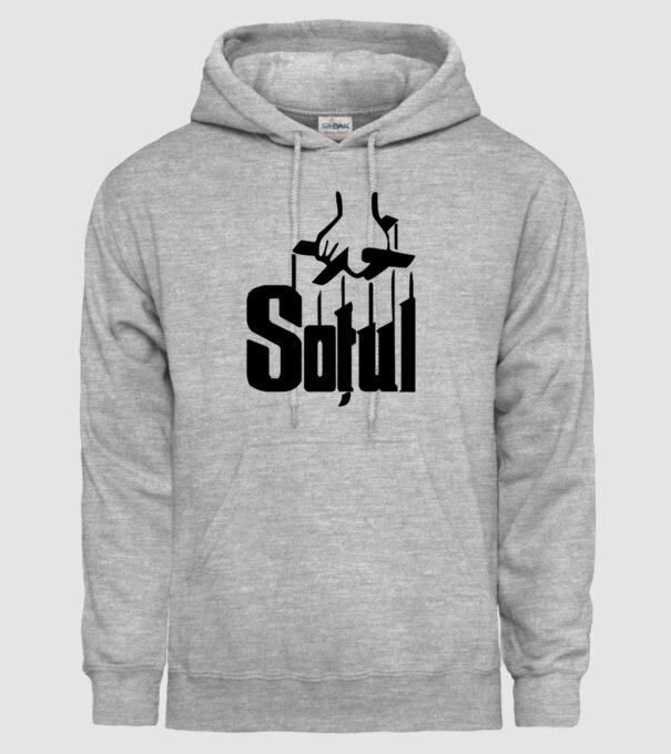Soțul model gri pe tricou