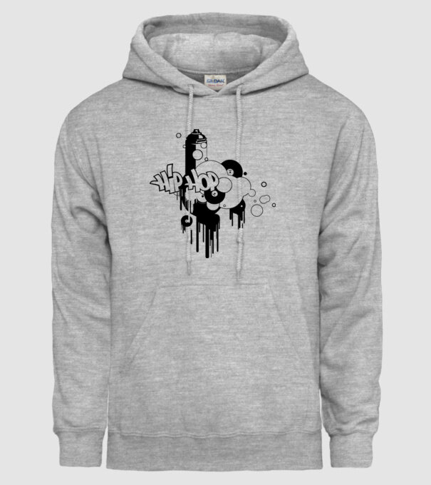 hip hop model gri pe tricou
