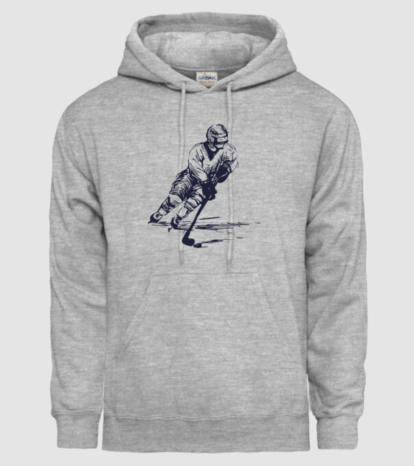 Hockey player model gri pe tricou