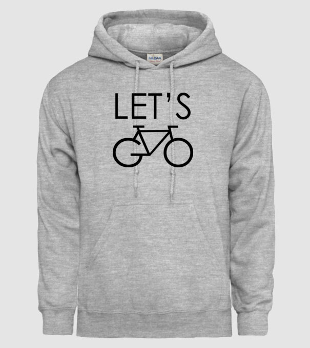 Let's go model gri pe tricou