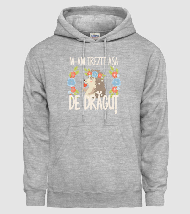 M-am trezit așa de drăguț model gri pe tricou