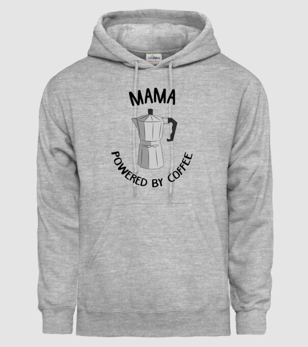 Mama powered by coffee_D1655019 model gri pe tricou