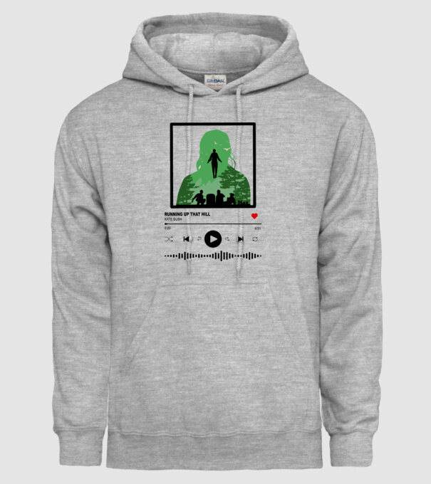 maxs favourite song stranger things model gri pe tricou
