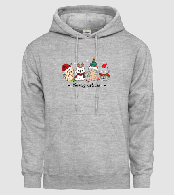 Meowy catmas 2 model gri pe tricou