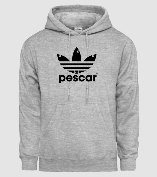 Pescar original model gri pe tricou